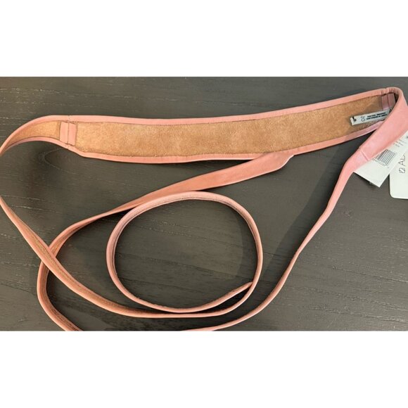 Womens ADA Wrap Belt Cinder Rose Pink Leather $89 NEW main image 4
